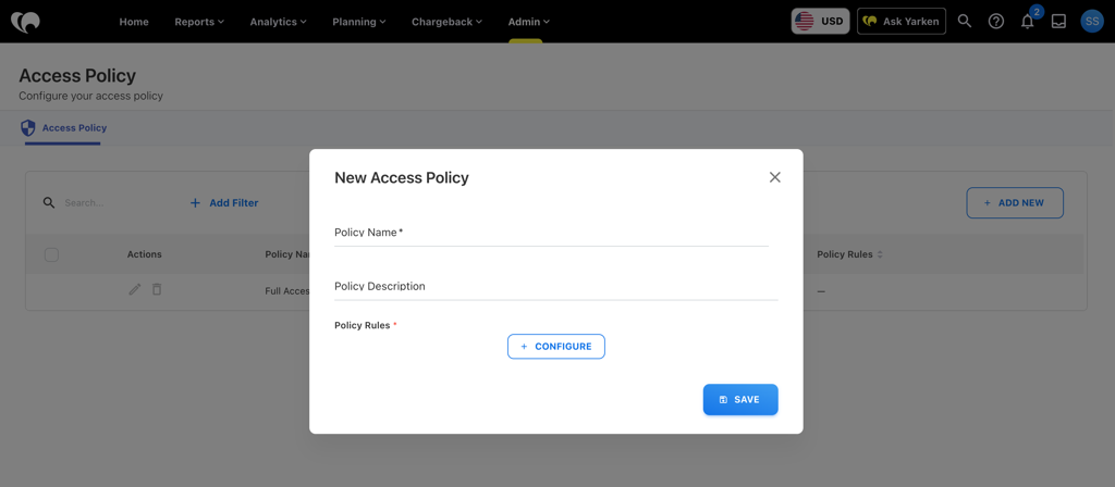 Cloud Access Policies