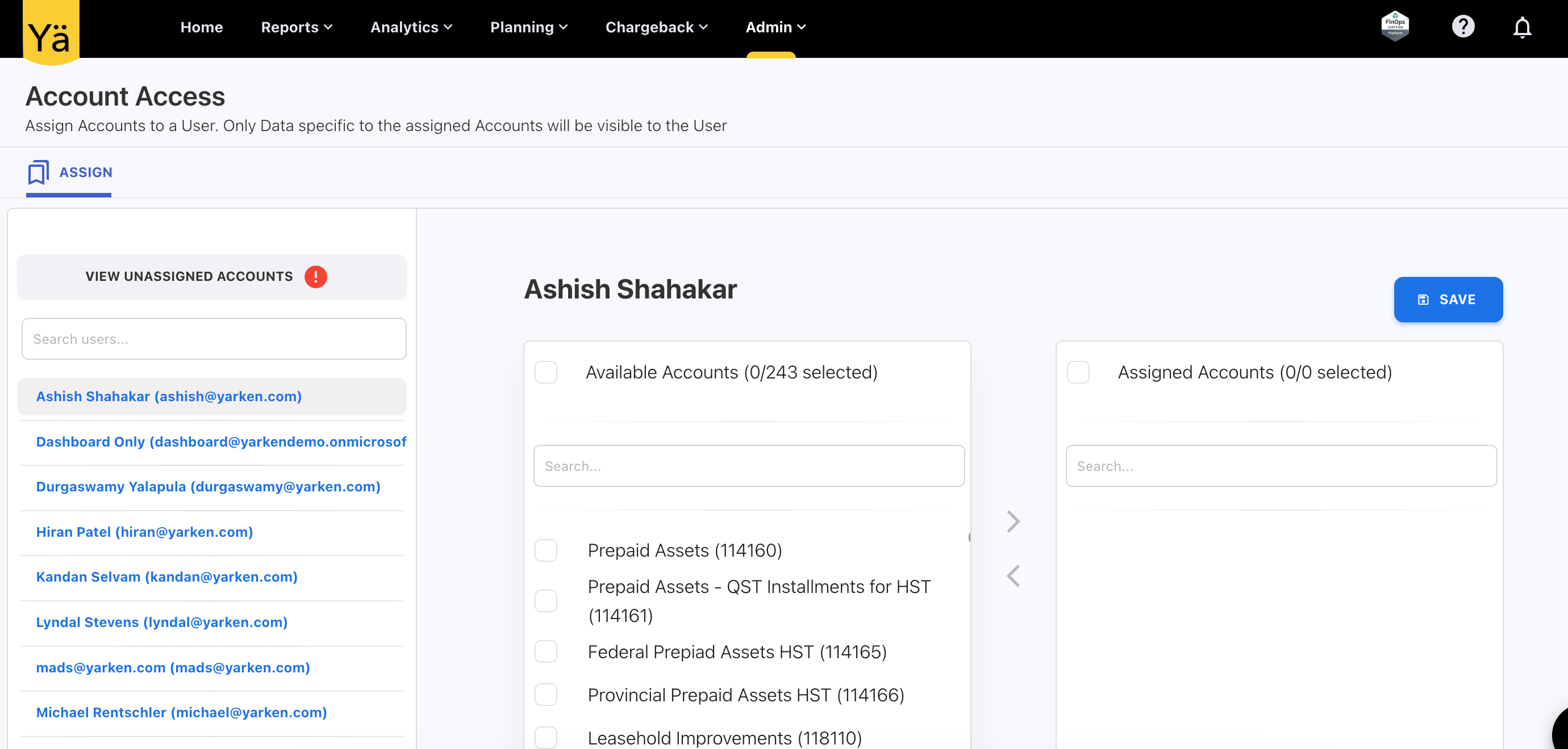 Account Access Management