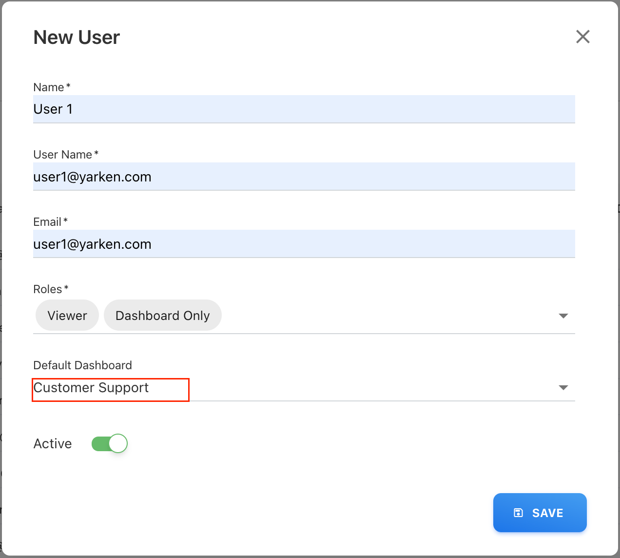 User Management Interface